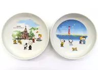 Kobe Sightseeing Spot Easy-to-scoop 2-plate set "PEANUTS (SNOOPY)"