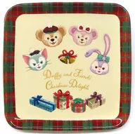 Gathered Souvenir Plate "Duffy and Friends - Duffy & Friends - Duffy's Christmas 2019" Tokyo DisneySea Limited