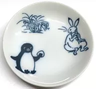 Rice Ball Bean Plate "Suica's Penguin x Choju Giga"