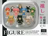 LEDライト付きフィギュアコレクションBOX(ホワイト)