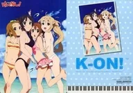 [Single Item] Only & Mio & Ritsu & Tsumugi (Swimsuit) B5 Underlay "K-on! B5 Underlay Set"