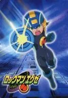 ロックマン(ロックバスター)＆集合(8人) 下敷き 「ロックマンエグゼ」