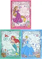 Cinderella & Rapunzel & Ariel A4 clear folder set "Disney" Tokyo Disney Resort only