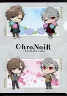 ChroNoiR (Deforme) collaboration visual A4 clear file "Niji Sanji ChroNoiR×animatecafe Second Edition"