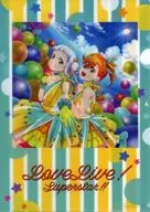 Kanon Shibuya & Sento Arashi 砂都 A4 plastic trasparent file folder "CD Love Live! Superstar! Included Song Liella! Tokonatsu ☆ Sunshine / Wish Song 6th Edition" Animate Purchase benefits