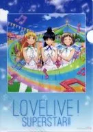 平安名 Sumire Matsubara & Hazuki Koi & Karaka A4 plastic trasparent file folder "CD Love Live! Superstar! Insertion Song Liella! Tokonatsu ☆ Sunshine / Wish Song 8th Edition" Animate Purchase benefits