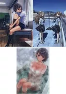Set A4 Clear File 3-Piece Set "BLUE REFLECTION : The Sword of a Young Girl Dancing in a Phantom"