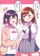 [単品] 優谷優＆水鳥亜鳥 クリアファイル 「ばっどがーる」 ばっどがーる ＆ わたしのお腹の責任取って! 肉丸先生新刊2点連動フェア in メロンブックス 同時購入特典