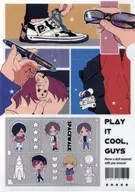 Group A4 plastic trasparent file folder "Cool Earth Men" Animate Book Fair 2022 points exchange prize