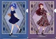 B. Aoi Kiriya & Shiburan A4 Clear File 2-Pack Set "Aikatsu!! 10th STORY ~ STARWAY to the Future ~" Animate only
