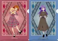 D. Ozora Akari & Hikami Violet A4 Clear File 2-Pack Set "Aikatsu!! 10th STORY ~ STARWAY to the Future ~" Animate only