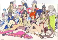 Conjunto (fundo branco) A4 Double Pocket Clear File "Wada Arco exposição Fate & Fate/EXTRA ART WORKS"