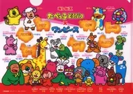 Puzzle Pattern A4 plastic trasparent file folder "ONE PIECE x Tabeko Doubutsu"