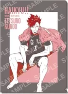 D. Tetsuro Kuro A4 plastic trasparent file folder "Haikyu!"