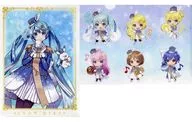 Collection A4 clear file set "×animate MiKU 2020 snow cafe"