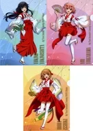 Yukinoshita Yukino & Yuigahama Yui & Isshiki Iroha (Mikagura Trio) A4 Clear File Set (3-Pack) "Después de todo, mi amor por los jóvenes está mal. Complete ~ Mikagura Trio ~ in atré Akihabara"