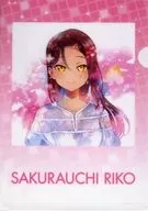 Sakurauchi Nashigo A4 plastic trasparent file folder "Love Live! Sunshine! Sakurauchi Rico Second Solo Concert Album" Animate Purchase benefits