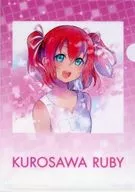 Kurosawa Ruby A4 plastic trasparent file folder "Love Live! Sunshine! Kurosawa Ruby Second Solo Concert Album" Animate Purchase benefits