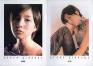 広末涼子(衣装黒/座り) A4クリアファイル2枚セット