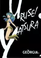 Rum (Background Black) / Rum (Uniform) A4 plastic trasparent file folder "Georgian x THE RETURN OF LUM URUSEI YATSURA" Collaboration Campaign Target Purchase benefits