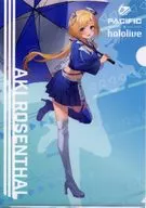 [A La Carte] Aki Rosenthal A4 plastic trasparent file folder "PACIFIC RACING TEAM× Virtual YouTuber Hololive" 2022 Individual Sponsor Special