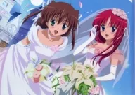 音夢 Asakura & Kotori Shirakawa (Design A) A4 plastic trasparent file folder "DMM Scratch! Anime D. C ~ Da Capo ~ 20th Anniversary" C-1 Prize