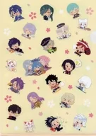 集合(ピンク) A4クリアファイル 「わんぱく!刀剣乱舞POP UP SHOP ～みんなにごあいさつ～」