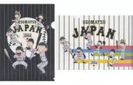 [破损品]6子A4文件夹(2片SET)"武士日本×阿松先生>球场商品