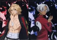 Mikey & Budo / Issana A4 Clear File (2 set) Pride 3 rd "Tokyo Revengers Shibuya pop-up shop jack 2023 Pride 3 rd POP-UP SHOP in Bic Camera"