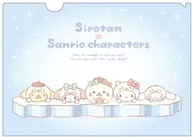 A. Assembly A4 plastic trasparent file folder "Shirotan x Sanrio Character Connectors"