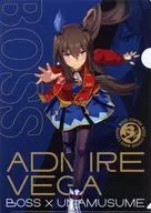 Admire Vega A4 clear file "Umamusume Pretty Derby × Suntory Boss 1 th Edition" Aeon Limited Product Purchase benefits