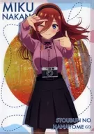 Miku Nakano "The Quintessential Quintuplets ~ Autumn Moments ~ in Shinjuku Marui Annex Blind A4 plastic trasparent file folder"