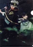 Plastic trasparent file folder "Black Clover the Stage" Kanagawa Performance S-seat ticket privilege