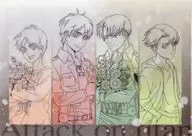 エレン・イェーガー＆リヴァイ・アッカーマン A4クリアファイル past and future ver. 「進撃の巨人」 アニメイト限定