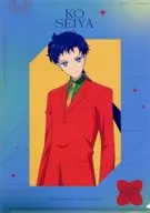 Hoshino 光柄 A4 plastic trasparent file folder "Pretty Guardian Sailor Moon Cosmos Theme Song Collection for CD Theater" Tower Record Purchase benefits