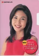 Nanako Matsushima (traje vermelho) A5 Clear File Sumitomo Life New Goods