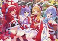 A4 size plastic trasparent file folder such as Sumire Matsubara Haname, Toto Kojaku, Runa Murasakimiya, and Tatsuna Nebutata "Virtual YouTuber Buisupo! Christmas 2023"