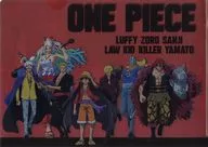 Collection A4 plastic trasparent file folder "ONE PIECE Mugawara Store in Bandai Namco Cross Store"