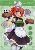 Yotsuba Nakano (hot udon with hot soup? Chinese restaurant) "Kyarato KUJI 5th anniversary TV special animation The Quintessential Quintuplets 〜 FIVE Memories 〜 vol. 2 Kyarato KUJI mini plastic trasparent file folder Ver. blind clear file "