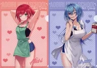 B. Ishikari Akari & Harusame 麗女 A4 Clear File 2 Pack Set "Virtual YouTuber aogiri High School x Don Quijote"