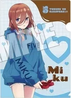 中野三玖(Happy Valentine) 「五等分の花嫁∽ AU-COOP 蔵出し市(2024) A4ブラインドクリアファイル ＜蔵出し市 三玖＞」