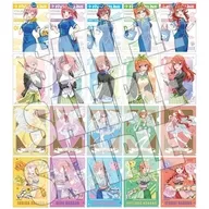 All 20 kinds set "Kyarato KUJI 5th anniversary commemorative TV special anime The Quintessential Quintuplets, ~ FIVE Memories ~ vol. 3 Kyarato KUJI mini plastic trasparent file folder Ver A4 blind clear file "