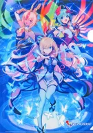 Morph & RoRo & Ruku Shea A4 plastic trasparent file folder "PS5/Switch Soft GUNVOLT RECORDS Electronic 軌録 Ritsu" reservation privilege