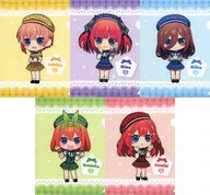 5-Type Set Mini plastic trasparent file folder "The Quintessential Quintuplets POP UP SHOP in Loft-Speed KUJI" Mini plastic trasparent file folder Award