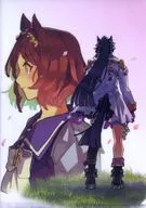 Sakura Laurel & Naritabryan A4 plastic trasparent file folder "Comics Uma Musume Pretty Derby Star blossom Vol. 2" Melon Books Purchase benefits