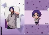 Reo Mikage A4 Clear File 2-Pack Set Plain Clothes Ver. "Blue Rock Large Dissection Exhibition POP STORE"