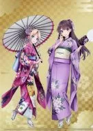 大沢瑠璃乃＆藤島慈 加賀友禅描き下ろしクリアファイル 「石川県×ラブライブ!蓮ノ空女学院スクールアイドルクラブ 第2弾 加賀友禅こらぼ」