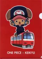 Tony To Ney Chopper A4 clear file RED "ONE PIECE x Keikyu Uen Route"