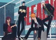 Gotei High School (4 persons) A4 plastic trasparent file folder "Bleach - Bleach - x Yokohama Landmark Tower THE HIGH SCHOOL WARFARE in Cafe Fan Base"