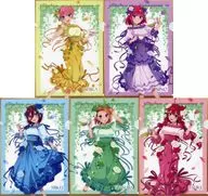 5-Type Set "TV Special Anime The Quintessential Quintuplets to ~ Quintet Tea Party ~ in Yurakucho Marui Kyarato KUJI mini plastic trasparent file folder Ver. Blind Clear File Quintet Tea Party"